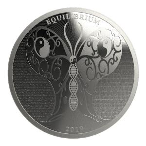 未流通品　トケラウ　２０１９年　ゲノム　１オンス　銀貨　収集　コインケース入り