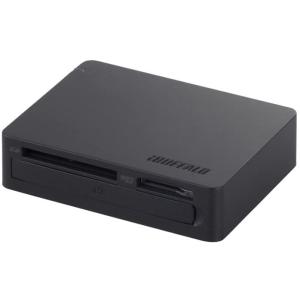 BUFFALO USB3.0高速転送カードリーダー ハイエンドモデル ブラック BSCR25TU3BK｜splus