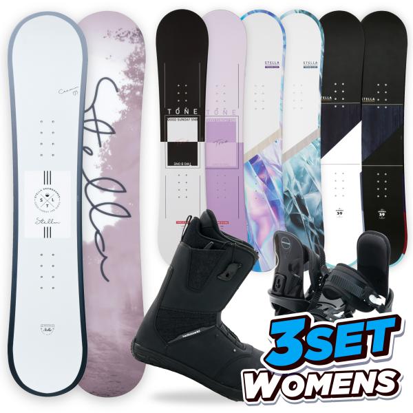 【12時迄の注文で即日出荷】 スノーボード 板 3点セット レディース Q-LACE クイックレース...