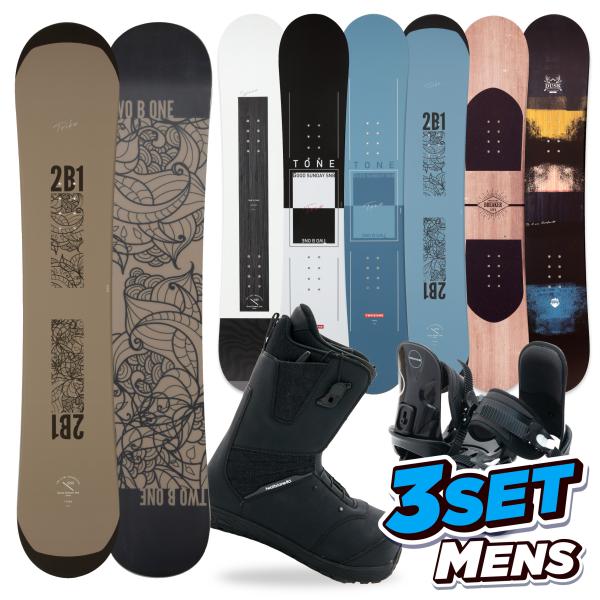 【2000円クーポン】 スノーボード 板 3点セット メンズ Q-LACE クイックレース ブーツ ...