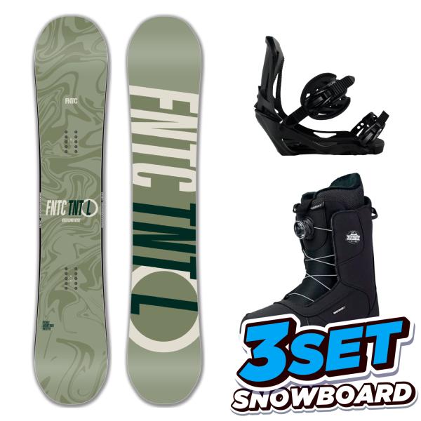 25-26 FNTC TNT L スノーボード 3点セット エフエヌティーシー TNT L LINK...