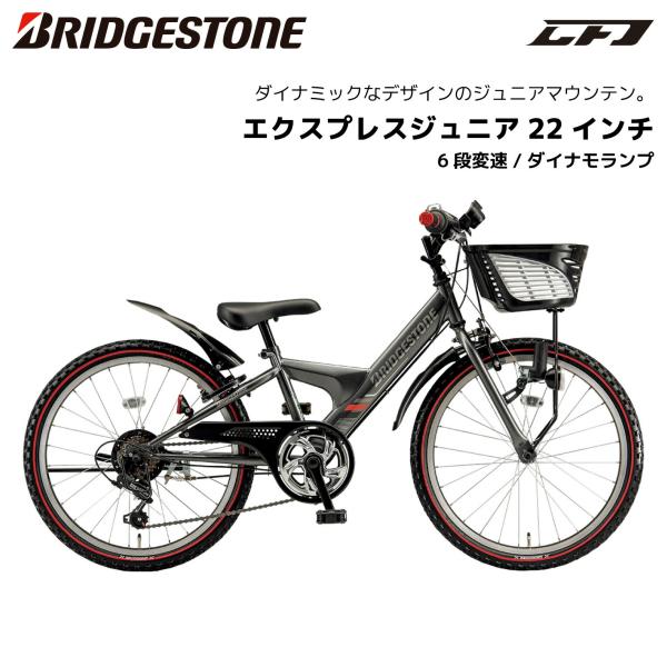 子供用自転車 ブリヂストン エクスプレスジュニア 22インチ EXJ25 ダイナモランプ ブリジスト...