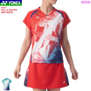YONEX ヨネックス ゲームシャツ（フィットシャツ） ユニホーム 半袖シャツ ソフトテニス バドミントン ウェア 20787 レディース 女性用 メール便OK｜spo-stk