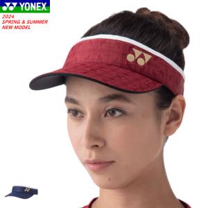 YONEX ヨネックス サンバイザー 帽子 ソフトテニス グッズ 熱中症対策 日焼け防止 UVカット 40101 レディース 女性用｜spo-stk