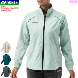 YONEX ヨネックス ウォームアップシャツ アウター 長袖シャツ ソフトテニス バドミントン ウェア 移動着 57082 レディース 女性用｜spo-stk