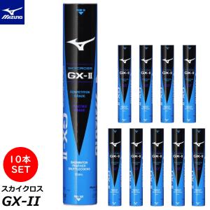 MIZUNO ミズノ バドミントン シャトルコック スカイクロスGX-II（10ダース/120球）合格球 73JBB502 水鳥シャトル フェザーシャトル