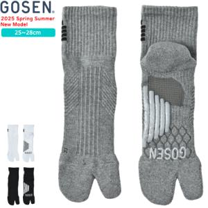 GOSEN ゴーセン 高機能ソックス（2本指）足袋 ショートソックス 靴下 ソフトテニス バドミントン グッズ F2502 メンズ 男性用 3足までメール便OK
