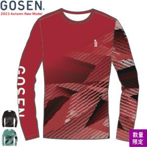 GOSEN ゴーセン ロングスリーブTシャツ 長袖シャツ ロンティ ソフトテニスウェア バドミントンウェア 練習着 着替え JPT36  ユニセックス メール便OK｜spo-stk