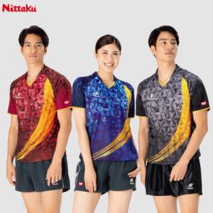 Nittaku ニッタク 卓球 ユニフォーム シャツ ウェア スカイユニティーシャツ メンズ 男性用...