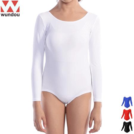 レオタード 長袖 体操 新体操 無地 wundou ウンドウ 女子 ジュニア キッズ 子供用 P52...