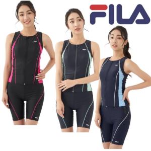 FILA フィラ 水着 レディース タンキニ フルジップ セパレート フィットネス スイム ウェア 313-202 女性サイズ FITNESS SWIM 全国送料無料｜スポコンストア