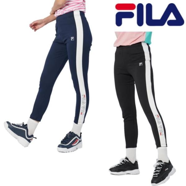 FILA フィラ ジャージ スキニー パンツ 410-656 レディース カジュアル ロングパンツ ...