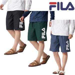 FILA フィラ エンボス柄 ハーフパンツ 426-204 メンズ 水陸両用 トレーニング ストレッチ カジュアル RUNNING FITNESS