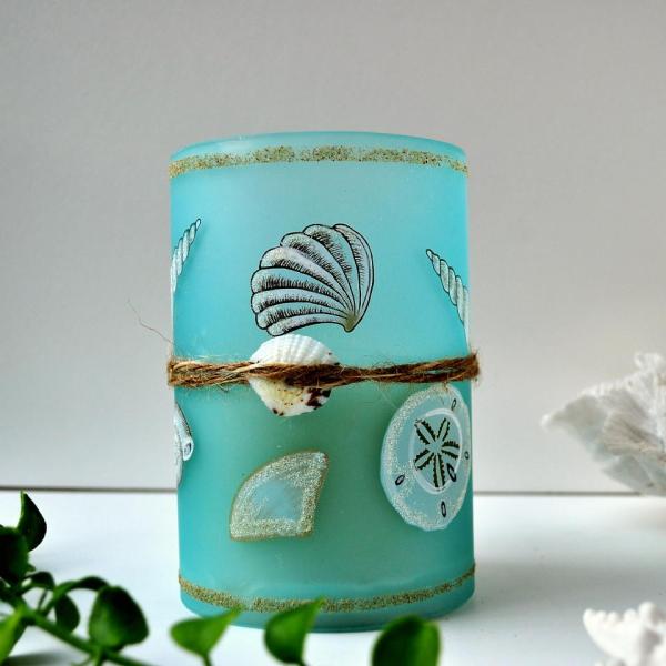 LEDシーシェルキャンドル ハワイ買付け 限定品 マリン インテリア 置物 海 ギフト