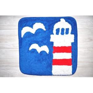 マリンテイストマット かわいい 灯台 インテリア ギフト