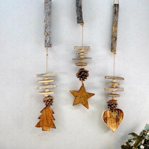 ウッドハンギング オーナメント 北欧 ビーチハウス コースタル ギフト インテリア 壁飾り