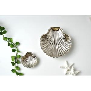 シルバーシェルトレイ 大小2枚1セット トレイ プレート シルバー シェル ハワイアン ギフト コー...