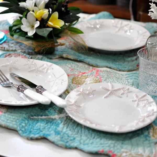 エンボス加工 スターフィシュプレート スモール カフェ おしゃれ お皿 マリン 海 スタイリッシュ ...