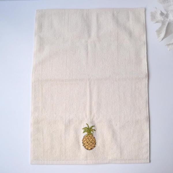 ハワイ買付けタオル パイナップル ハンドタオル ハンカチ おしゃれ コットン ハワイアン ギフト（メ...