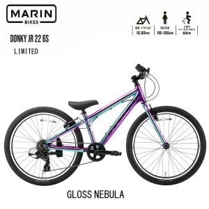 (西濃支店止め送料無料一部割引) マリンドンキージュニア22 2026年 MARINBIKE DONKY Jr22LTD グロスネビュラ 22インチ 子供自転車(適正身長:115cm-135cm)