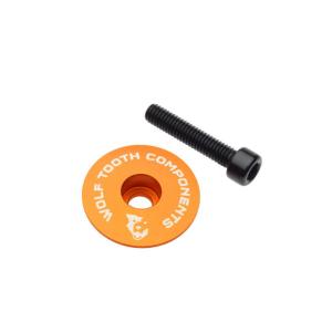 Wolf Tooth ウルフトゥース コンポーネンツ Ultralight Stem Cap Orange ヘッドキャップ