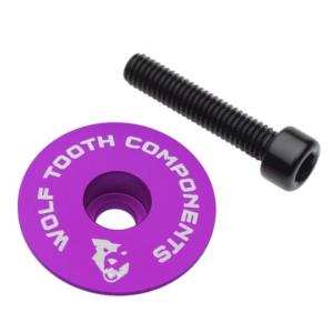 ウルフトゥース Purple Ulralight Stem Cap Flat WOLF TOOTH 自転車