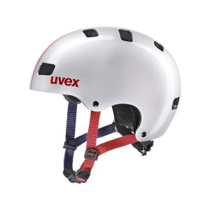 uvex 自転車ヘルメット 子供用 丈夫なハードシェル サイズ調整可能 kids 3 レースシルバー 55-58 cm