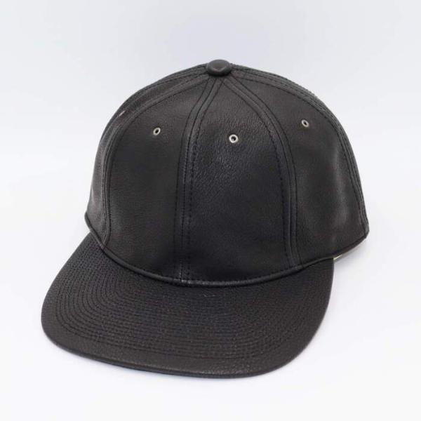 タマニワ(TAMANIWA) ORIGINAL LEATHER CAP PTN-2414 BLACK