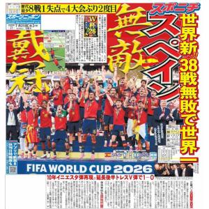 スポーツニッポン東京最終版7月21日付(宅配)の商品画像