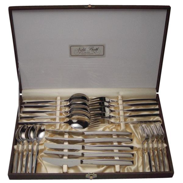 ALFACT ノーブルバース ディナーセット25pc (名入れ無料)【カトラリーセット】【日本製/荒...