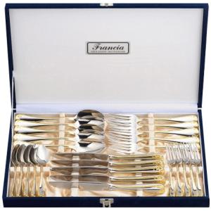 ALFACT 洋白銀器 唐草 ディナーセット24pc (名入れ無料)【カトラリー