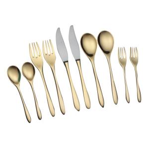 ALFACT ≪24金仕上≫琵琶 ぺアセット10pc カトラリーセット (名入れ無料)