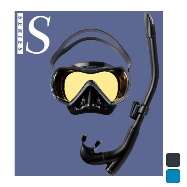 エーキューエー AQA メンズ レディース マリンスポーツ スノーケリング スノーケル マスク セッ...