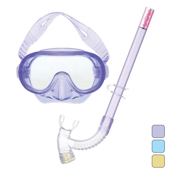 エーキューエー AQA ジュニア マリンスポーツ スノーケリング スノーケル マスク セット Sea...