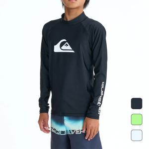 クイックシルバー QUIKSILVER キッズ ジュニア サーフ マリン ウェア トップス 長袖 プルオーバー ラッシュガード UPF50 ALL TIME LR YOUTH KLY261001【2026SS】