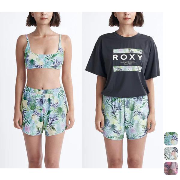 ロキシー ROXY レディース マリン サーフ ウェア ラッシュTシャツ付き 水着 3点セット SI...