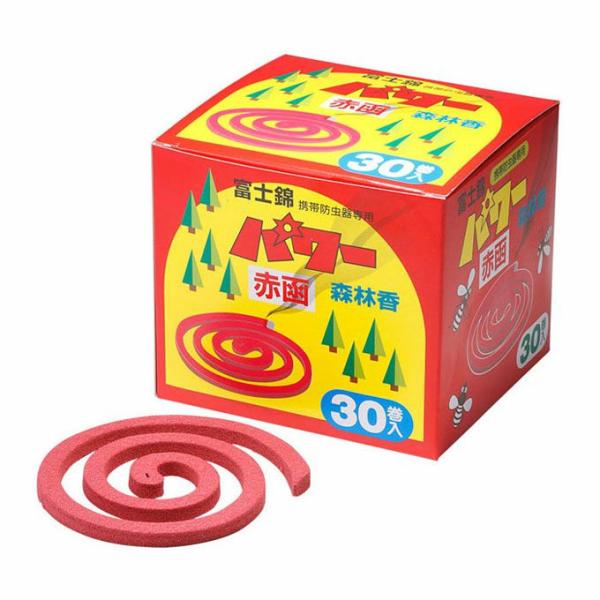 コダマ 児玉兄弟商会 キャンプ 防虫 パワー森林香 赤箱 30巻入 （品番） 205301