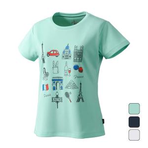 プリンス Prince レディース テニス バドミントン ウエア 半袖 トップス Tシャツ WS3067 【2023SS】