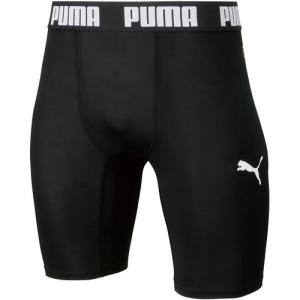 プーマ PUMA ジュニア サッカー フットサル アンダーウェア コンプレッション ジュニアショートタイツ 656334-03 プーマブラック｜spopia