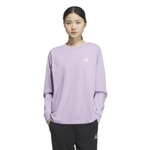 美品　adidas アディダス　長袖　Tシャツ　パンツ　セットアップ　Lサイズ adidas（アディダス） Tシャツ 長袖 レディース ESS+ SL LS JUP49