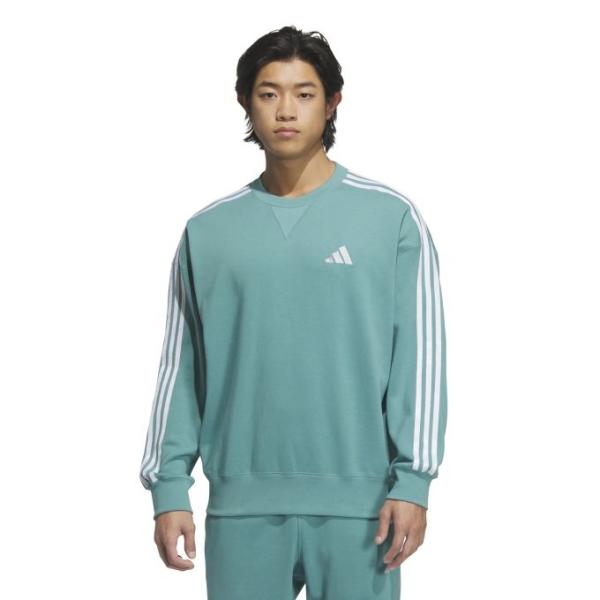 アディダス adidas メンズ カジュアル ウェア Tシャツ 長袖 M ESS+ 3S クルースウ...