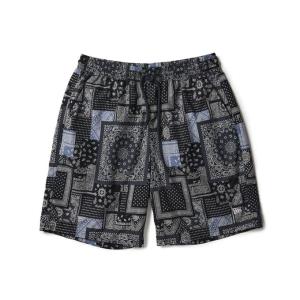 ニューエラ NEW ERA メンズ レディース スポーツ カジュアル ウェア ボトムス ハーフパンツ EASY SHORT PANTS ORI PAISLEY NVY 14856741 ネイビー 【2026SS】