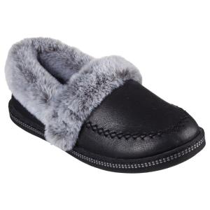 スケッチャーズ Skechers レディース カジュアル ルームシューズ スリッパ COZY CAMPFIRE LET'S TOAST 167622 BLK 【2022FW】｜spopia