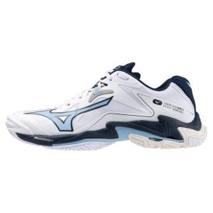 ミズノ MIZUNO メンズ レディース バレーボール シューズ WAVE LIGHTNING Z8 V1GA240053 ホワイト×ネイビー×サックス 【2023FW】｜spopia