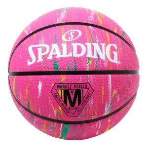 スポルディング SPALDING バスケットボール 女子一般用 3×3用 マーブル ピンク ラバー 6号球 84-411Z｜spopia