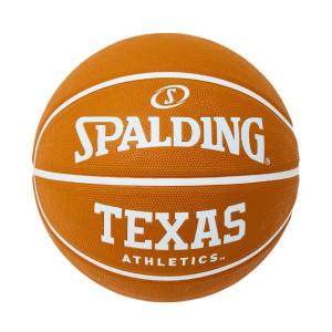スポルディング SPALDING バスケット ボール テキサス アスレチックス 男子一般用 オレンジ×ホワイト ラバー 7号球 84-917J｜spopia