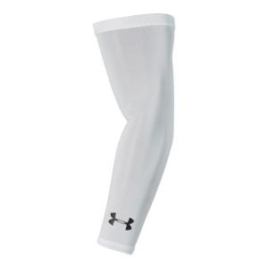 アンダーアーマー UNDER ARMOR メンズ アームカバー コンプレッション UA ヒートギアアームスリーブ 1313490 100 WHT/BLK｜SPOPIA NET SHOP