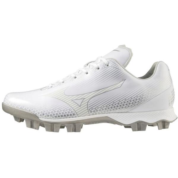 ミズノ MIZUNO 野球 ポイントスパイク ウエーブ ライトレボ 11GP222101 ホワイト×...