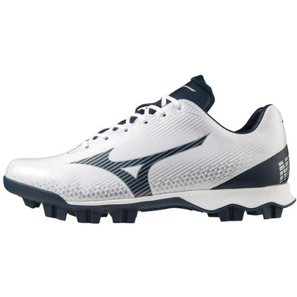 ミズノ MIZUNO 野球 ポイントスパイク ウエーブ ライトレボ 11GP222114 ホワイト×...