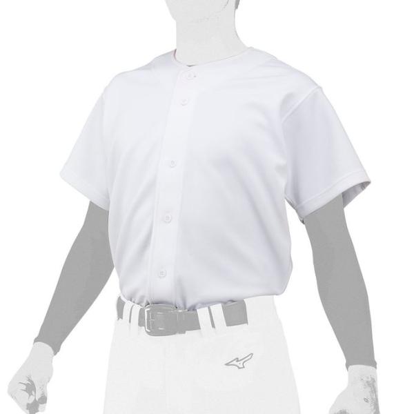 ミズノ MIZUNO 野球 練習着 GACHI ユニフォームシャツ 12JC2F6001 01 ホワ...